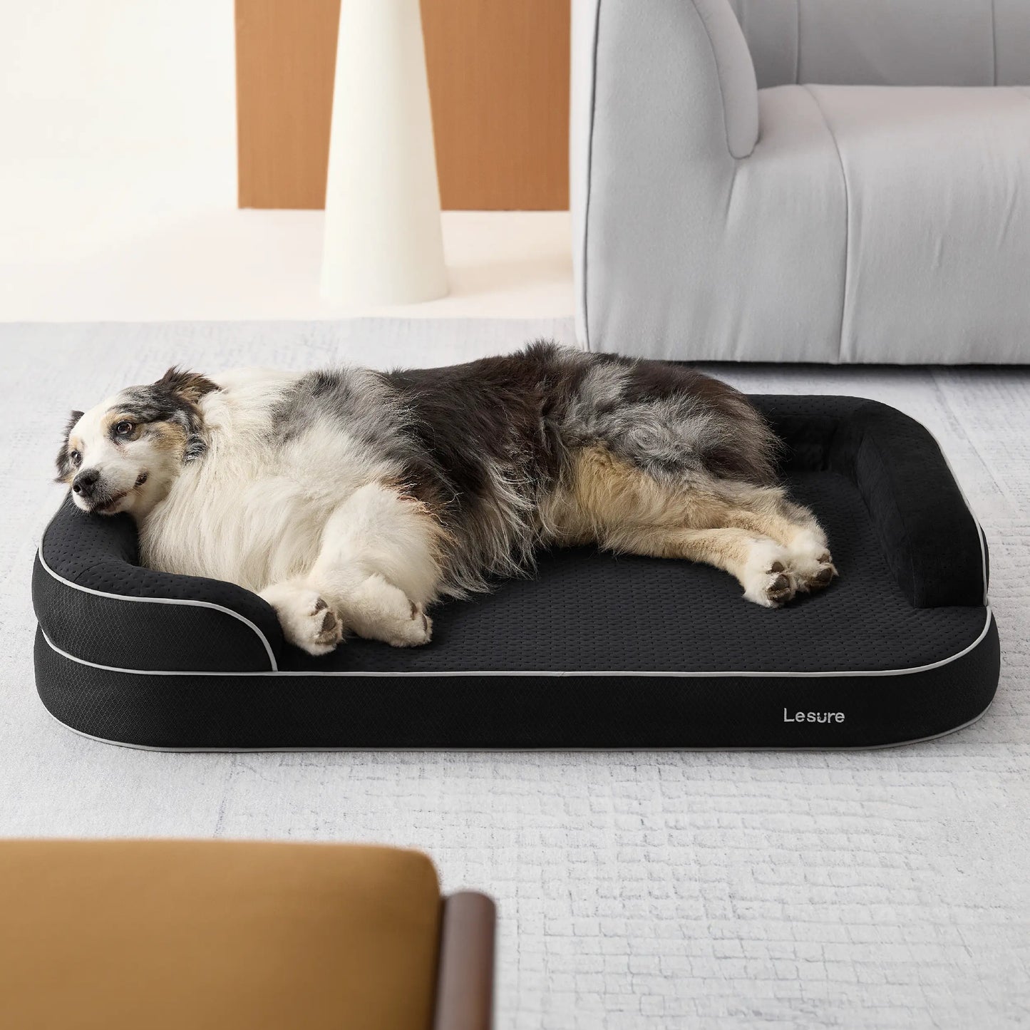 Lesure Realortho Orthopedic Dog Bed for Joint Support in Large and Senior Dogs